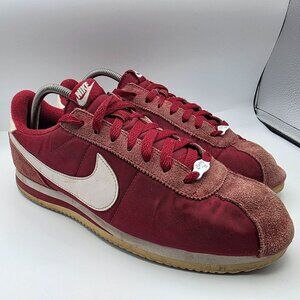Nike Cortez Basic Nylon Team Red Mens Size 10.5 Sneaker Shoes Casual Walking